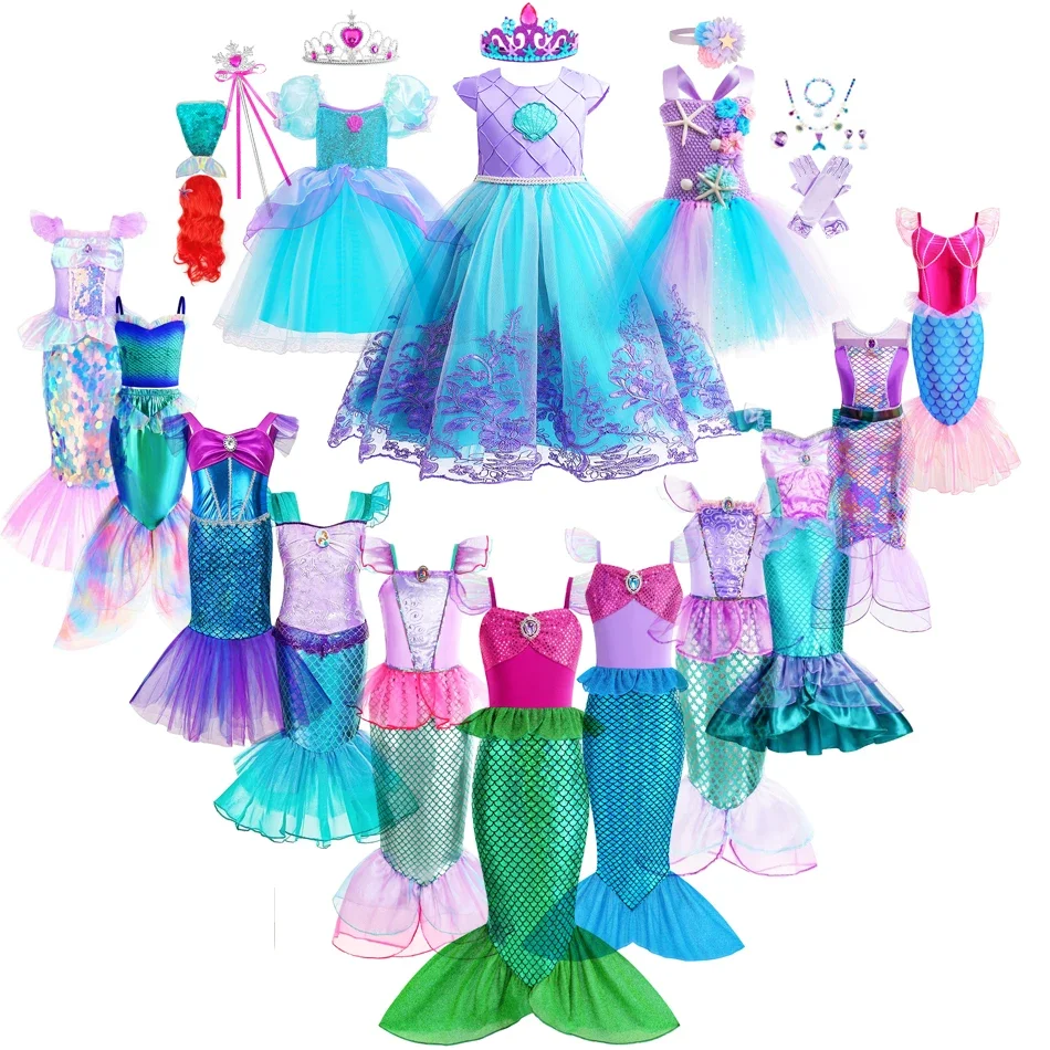 Baby Clothing Sizes - Meerjungfrau Kleid Mädchen Kinder Cosplay Kleider