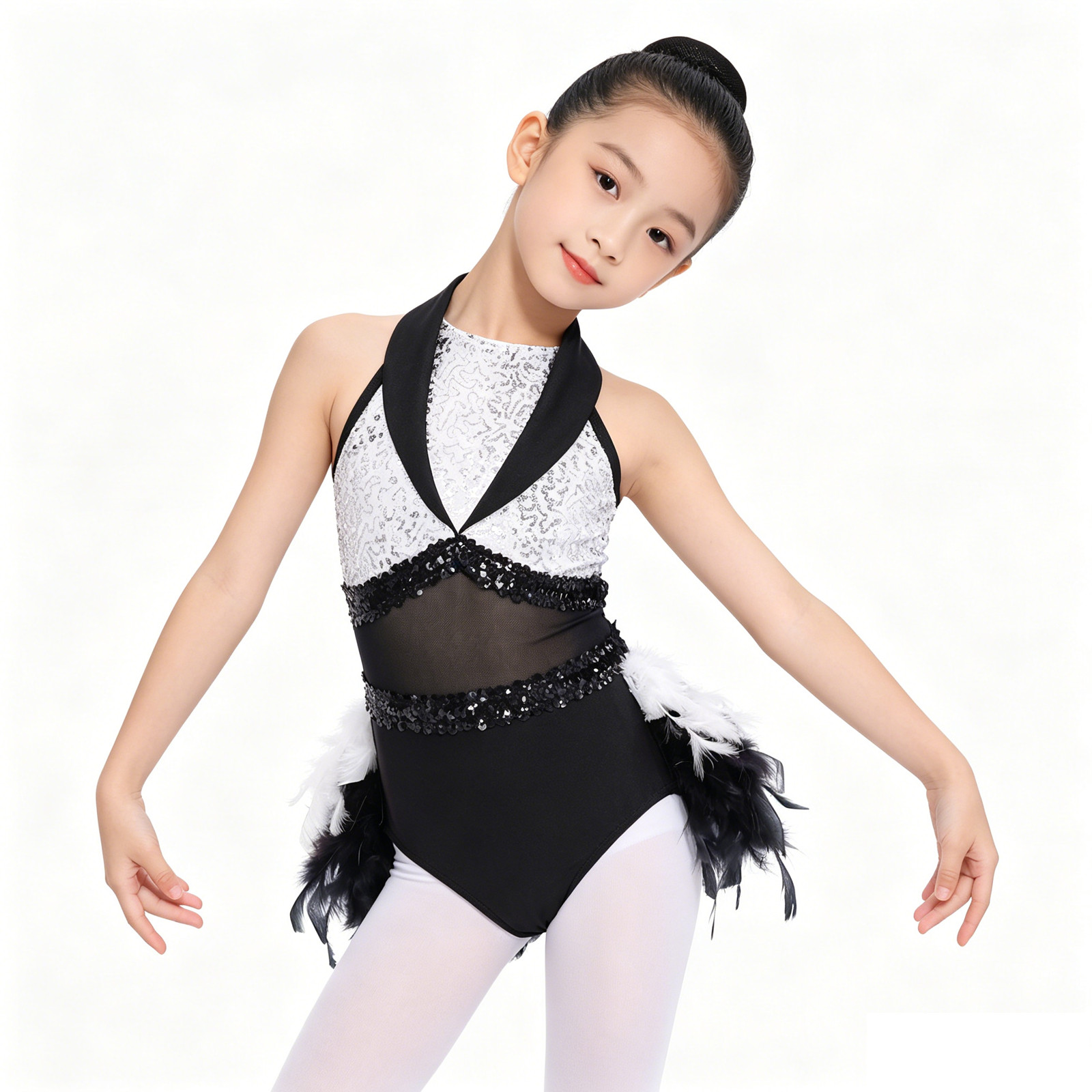 Baby Clothing Sizes - Teenager Mädchen ärmellose Pailletten Sheer Mesh