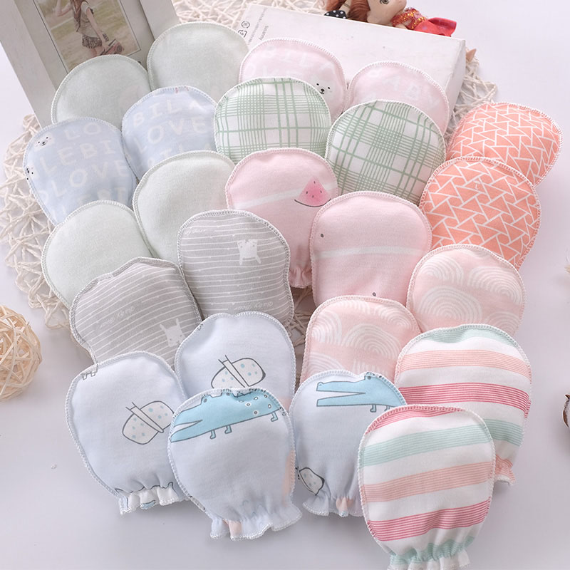Baby Mittens Scratch - 100% Baumwolle Neugeborene Fäustlinge Baumwolle weiches