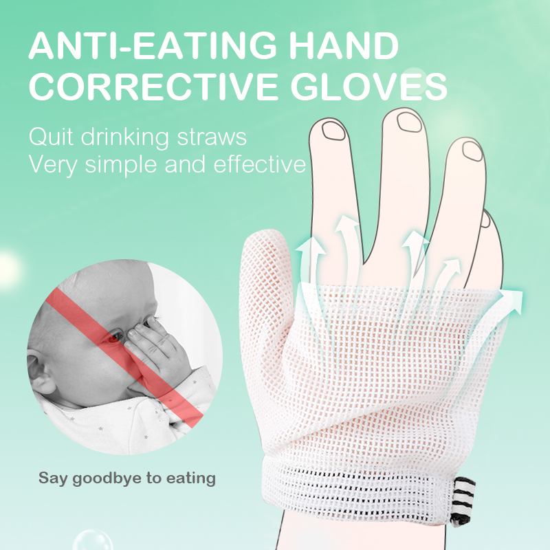 Baby Mittens Scratch - Baby Anti-essen Hand Handschuhe Atmungs Net