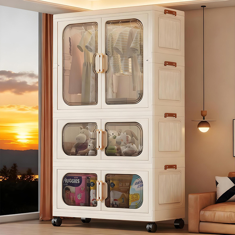 Baby Clothing Dresser - Installationsfreier Faltbarer Babykleiderschrank – Mehrstöckiger Spielzeugaufbewahrungsschrank