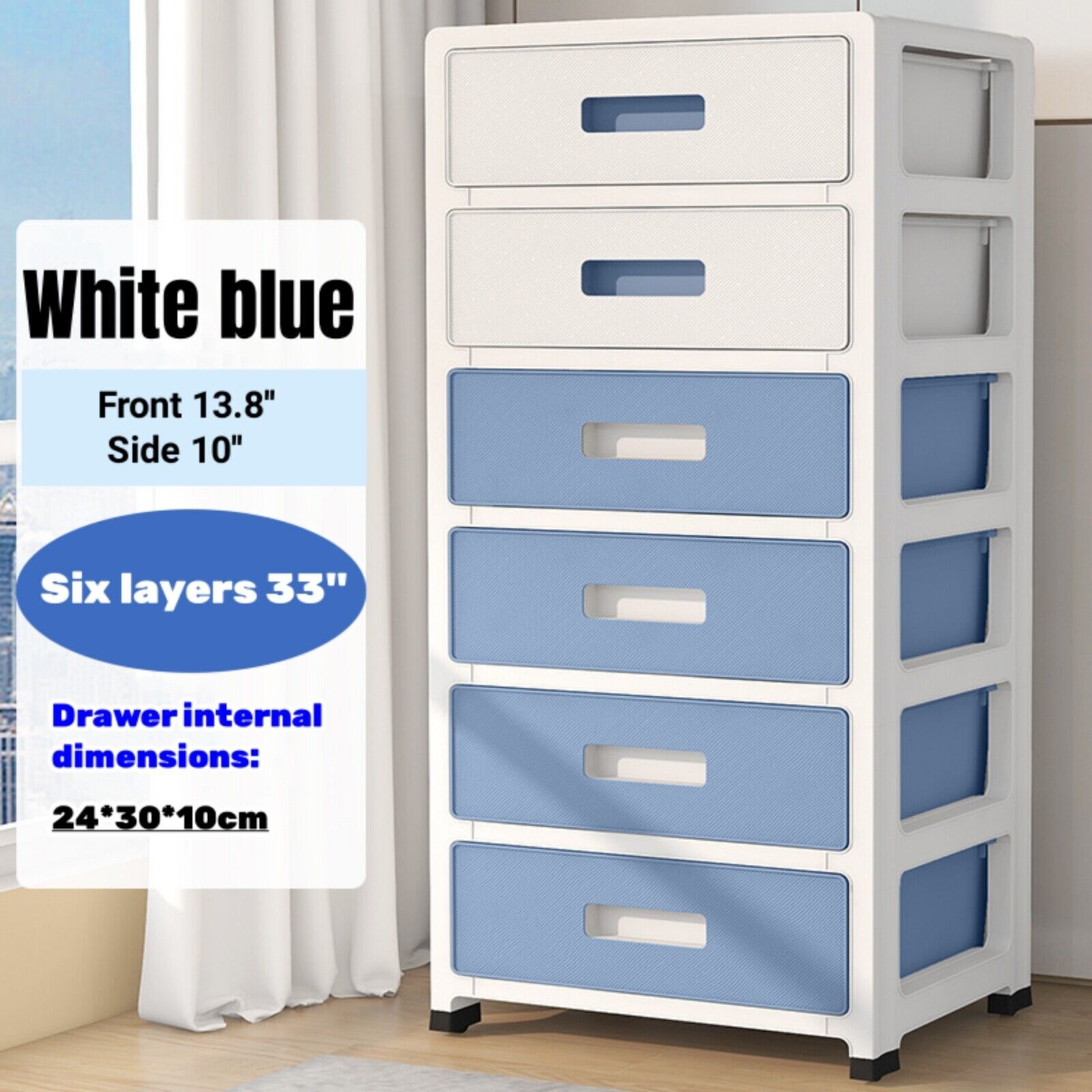 Baby Clothing Storage - 33'' hoher Organizer mit 6 Schubladen/Haushalts-Aufbewahrungsschrank,