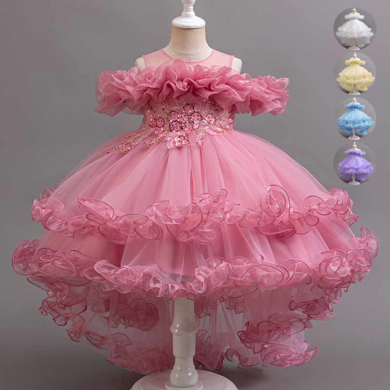 Baby Clothing Dresser - Mädchen Blume Prinzessin Pailletten Baby Hochzeit