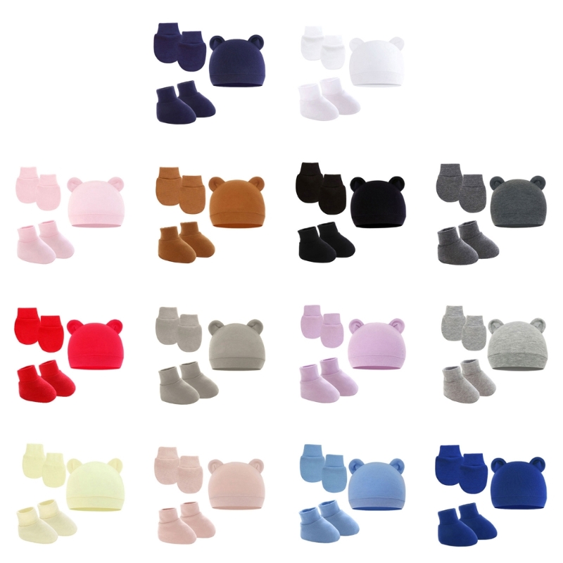 Baby Mittens Scratch - Mütze für Neugeborene, Socken, Fäustlinge, Babymützen,