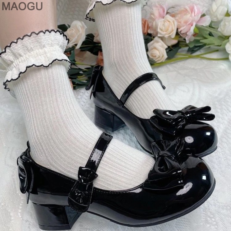 Baby Clothing Sizes - Niedliche Damen-Mary-Jane-Schuhe mit runder Spitze, Pu-Leder,