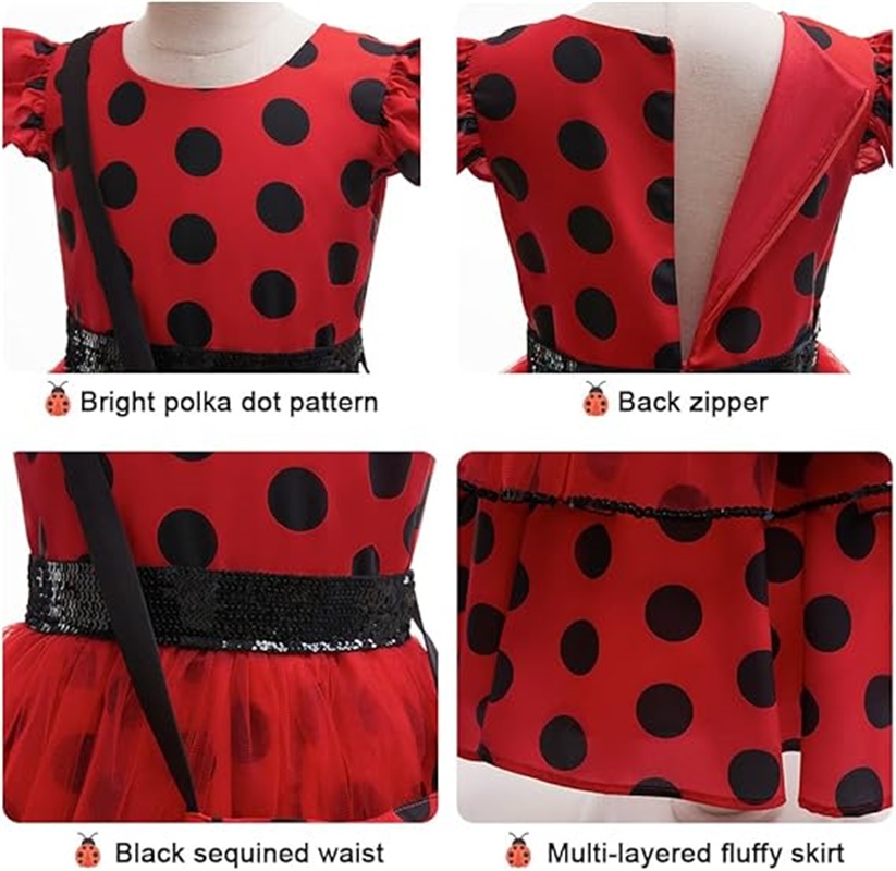 Mädchen Cosplay Kostüm Polka D – Baby Clothing Sizes Bewertung und Preis