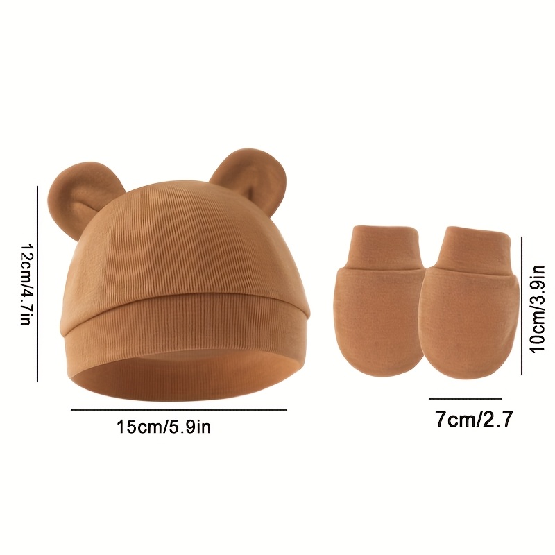 Baby Mädchen Hut Handschuhe Se – Baby Mittens Scratch Bewertung und Preis