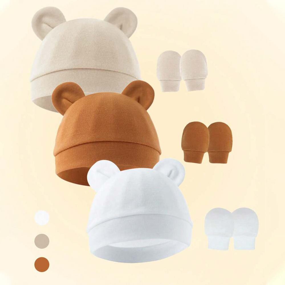 Baby Mädchen Hut Handschuhe Se – Baby Mittens Scratch Bewertung und Preis