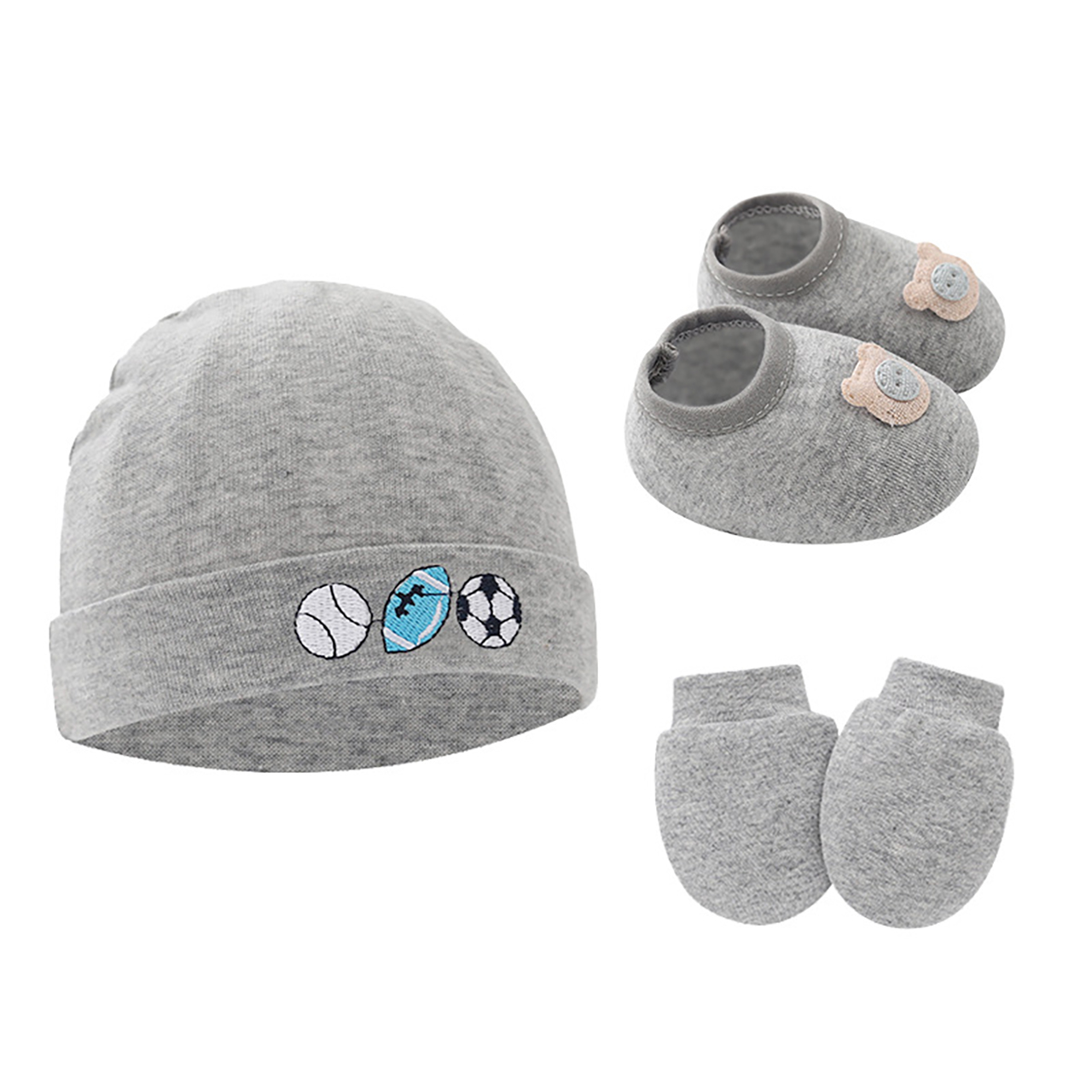 3-teiliges Baby-Set: Mütze, Ha – Baby Mittens Scratch Bewertung und Preis