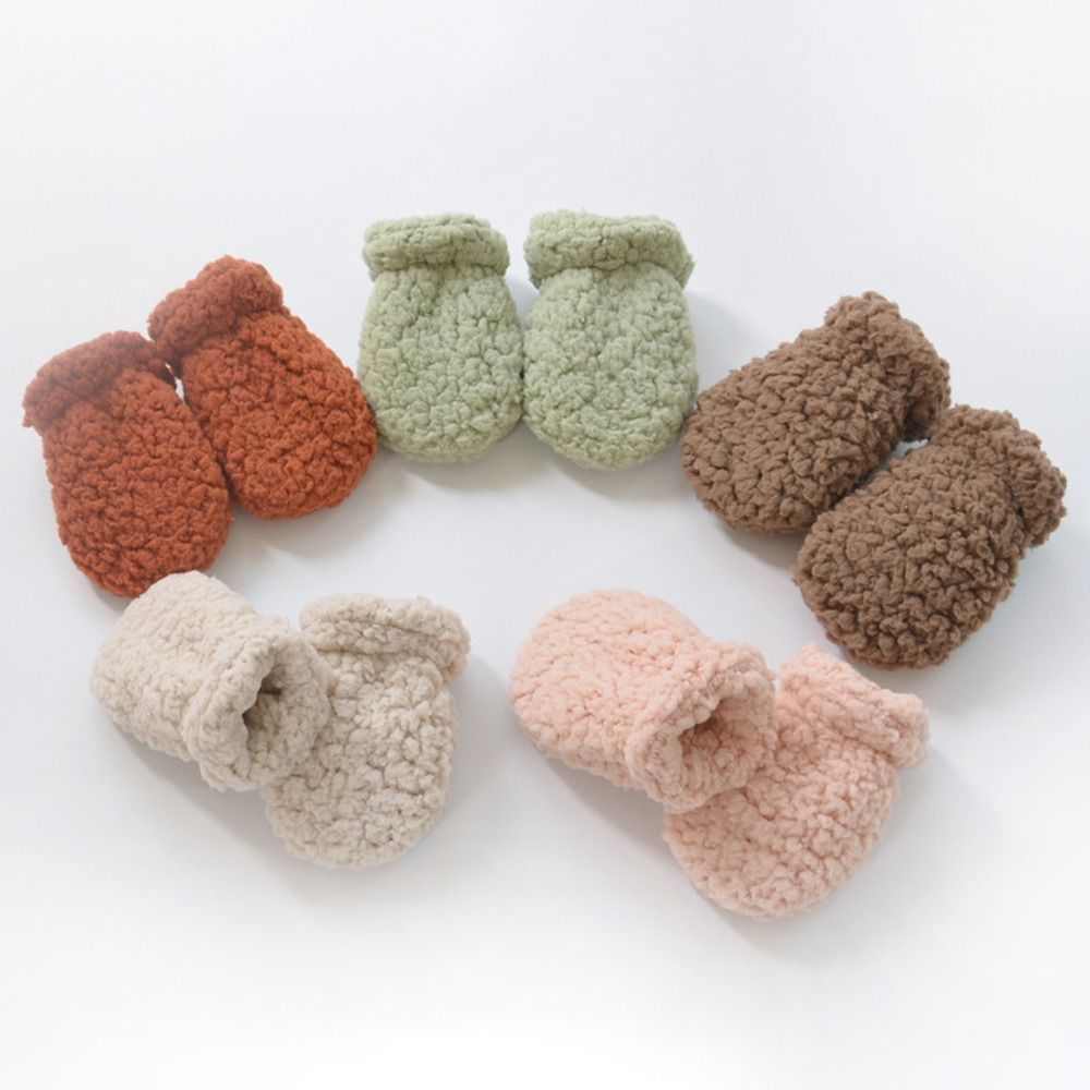 Plüsch Fleece Kleinkind Handwä – Baby Mittens Scratch Bewertung und Preis