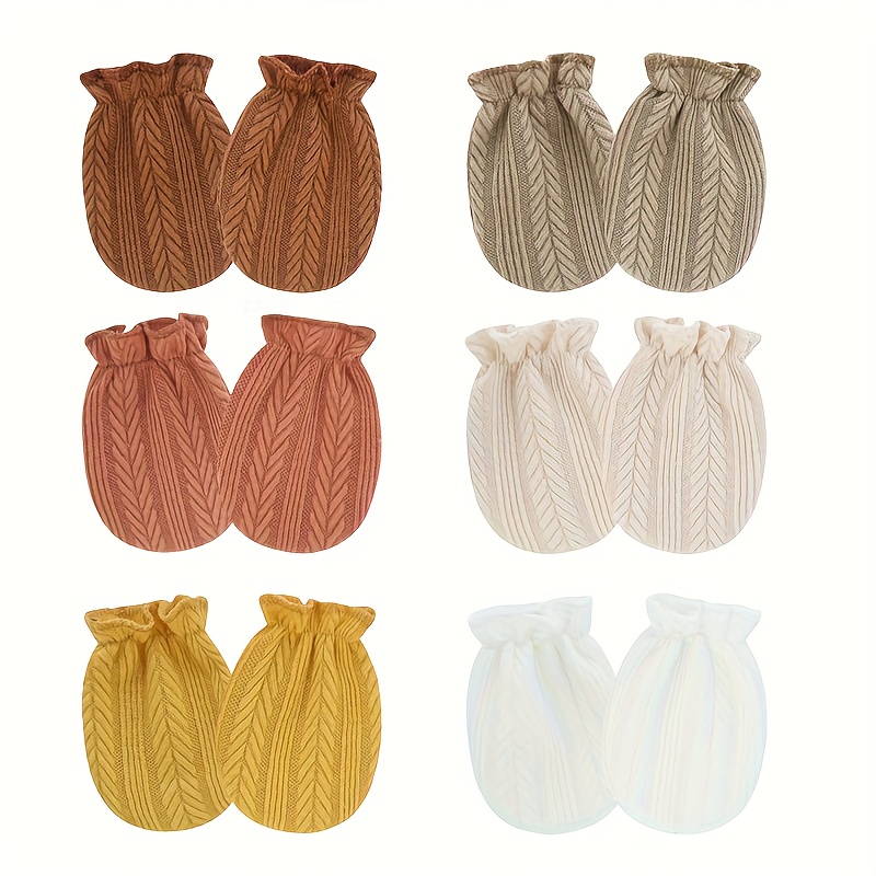6 Paare/los Neugeborenen Hands – Baby Mittens Scratch Bewertung und Preis