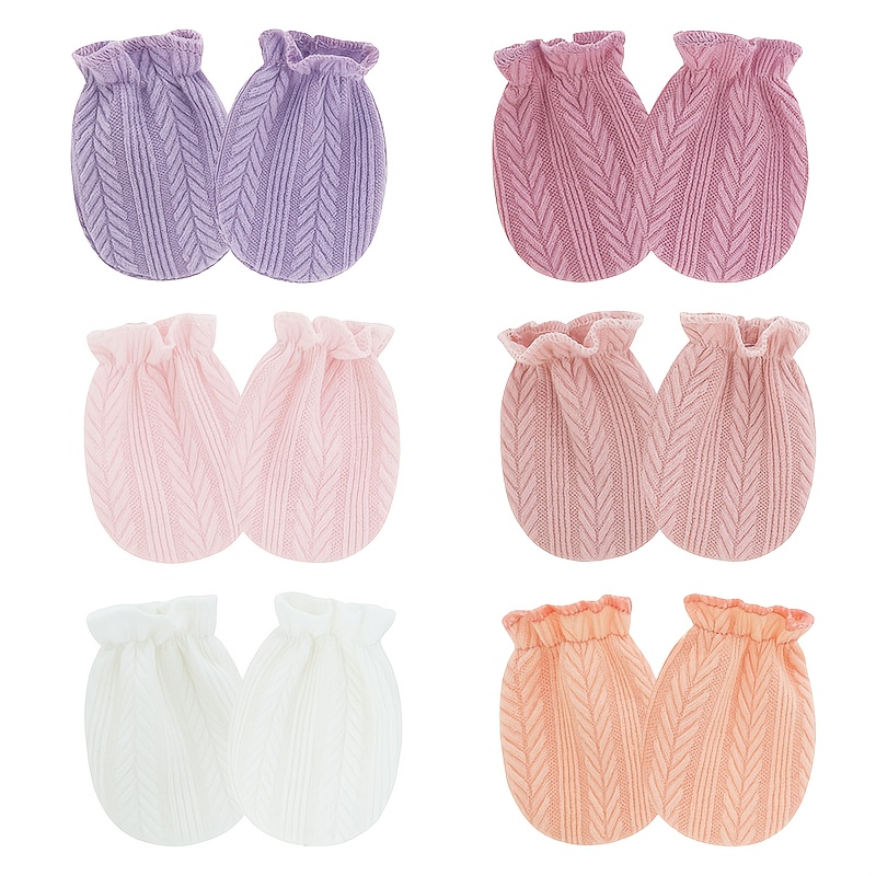 6 Paare/los Neugeborenen Hands – Baby Mittens Scratch Bewertung und Preis
